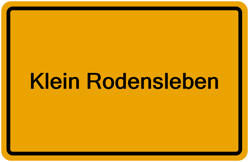 Handelsregisterauszug Klein Rodensleben